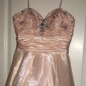 Strapless Semiformal Dress